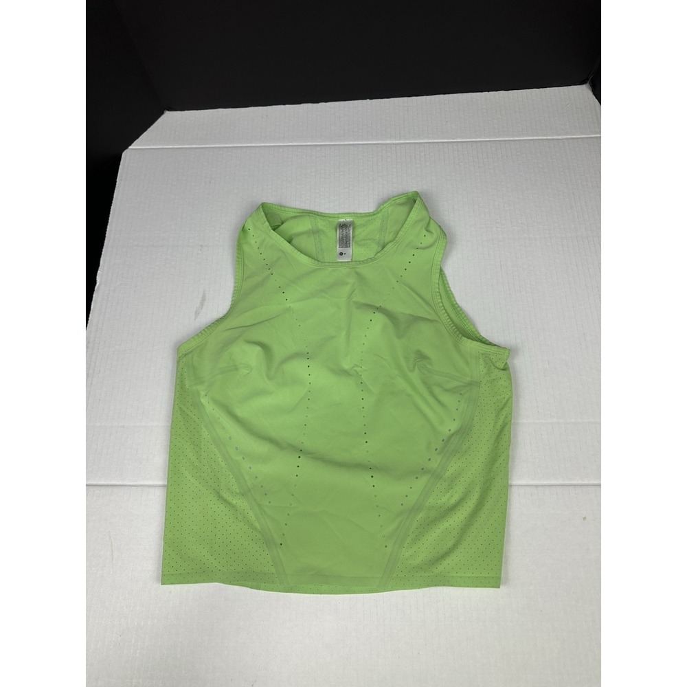 Lululemon Swift Ventilated Running Tank Size 4 Scream Green Light